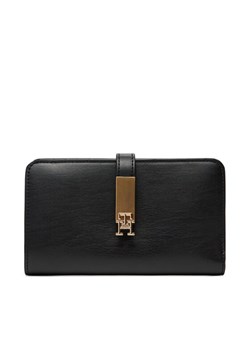 Tommy Hilfiger Mały Portfel Damski Th Heritage Med Wallet AW0AW17262 Czarny ze sklepu MODIVO w kategorii Portfele damskie - zdjęcie 181072231