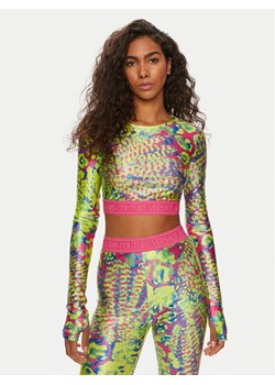 Versace Jeans Couture Bluzka 76HAH218 Kolorowy Slim Fit ze sklepu MODIVO w kategorii Bluzki damskie - zdjęcie 181072284