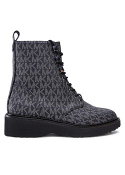 MICHAEL Michael Kors Trapery Haskell Bootie 40F2HSFE5B Czarny ze sklepu MODIVO w kategorii Workery damskie - zdjęcie 181072403