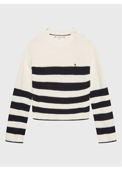 Tommy Hilfiger Sweter Nautical KG0KG07078 D Écru Regular Fit ze sklepu MODIVO w kategorii Swetry dziewczęce - zdjęcie 181072583