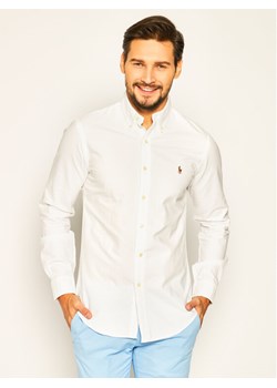 Polo Ralph Lauren Koszula Core Replen 710549084 Biały Slim Fit ze sklepu MODIVO w kategorii Koszule męskie - zdjęcie 181072642