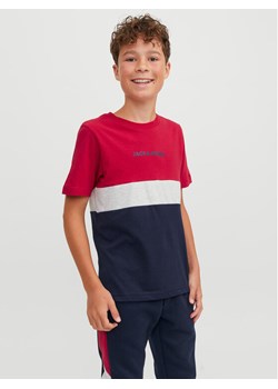 Jack&Jones Junior T-Shirt 12237430 Czerwony Regular Fit - id: 0000302309283 - marki Jack & Jones Junior - 181072650 Jack&Jones Junior T-Shirt 12237430 Czerwony Regular Fit ze sklepu MODIVO w kategorii T-shirty chłopięce - zdjęcie 181072650