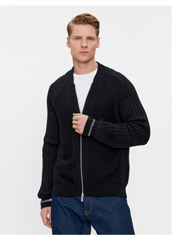Armani Exchange Kardigan 3DZE6A ZM1LZ 1583 Granatowy Regular Fit ze sklepu MODIVO w kategorii Swetry męskie - zdjęcie 181072831