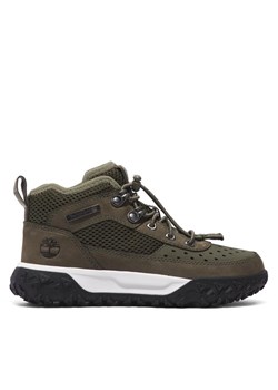 Timberland Trzewiki Gs Motion 6 Lthr Super Ox TB0A67AVA581 Zielony ze sklepu MODIVO w kategorii Buty zimowe dziecięce - zdjęcie 181072894