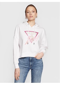 Guess Bluza Icon Biały Regular Fit ze sklepu MODIVO w kategorii Bluzy damskie - zdjęcie 181072940
