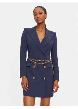 Elisabetta Franchi Sukienka koktajlowa AB-657-46E3-V650 Granatowy Regular Fit ze sklepu MODIVO w kategorii Sukienki - zdjęcie 181072964