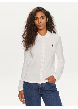 Polo Ralph Lauren Koszula 211941176004 Biały Slim Fit ze sklepu MODIVO w kategorii Koszule damskie - zdjęcie 181073314