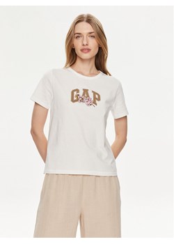 Gap T-Shirt 878165-00 Biały Regular Fit ze sklepu MODIVO w kategorii Bluzki damskie - zdjęcie 181073531