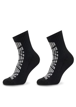 Emporio Armani Underwear Zestaw 2 par wysokich skarpet męskich 303222 4F300 00020 Czarny ze sklepu MODIVO w kategorii Skarpetki męskie - zdjęcie 181073572