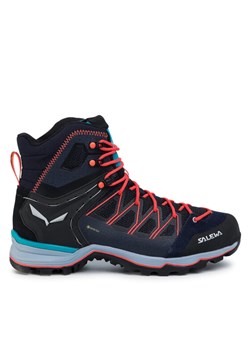 Salewa Trekkingi Ws Mtn Trainer Lite Mid Gtx GORE-TEX 61360-3989 Granatowy ze sklepu MODIVO w kategorii Buty trekkingowe dziecięce - zdjęcie 181073620