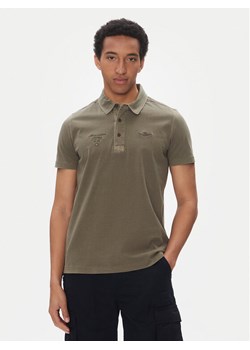 Aeronautica Militare Polo 251PO1852J677 Khaki Regular Fit ze sklepu MODIVO w kategorii T-shirty męskie - zdjęcie 181073760