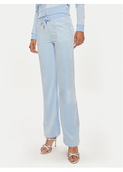Juicy Couture Spodnie dresowe Del Ray JCAP180 Niebieski Straight Fit ze sklepu MODIVO w kategorii Spodnie damskie - zdjęcie 181073824