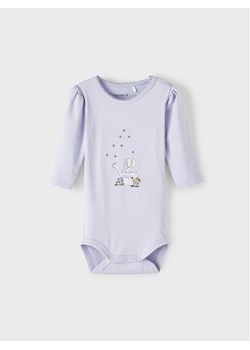 NAME IT Body 13215167 Fioletowy Regular Fit ze sklepu MODIVO w kategorii Body niemowlęce - zdjęcie 181074010