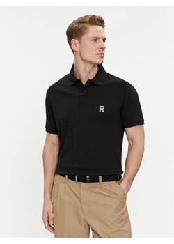 Tommy Hilfiger Polo Interlock MW0MW34783 Czarny Regular Fit ze sklepu MODIVO w kategorii T-shirty męskie - zdjęcie 181074180