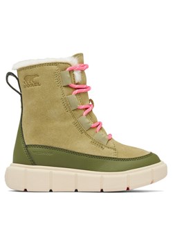 Sorel Śniegowce Explorer™III Lace Wp 2088512327 Zielony ze sklepu MODIVO w kategorii Buty zimowe dziecięce - zdjęcie 181074424