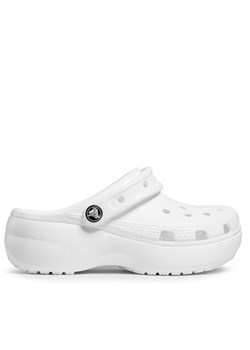Crocs Klapki Classic Platform Clog W 206750 Biały ze sklepu MODIVO w kategorii Klapki damskie - zdjęcie 181074434