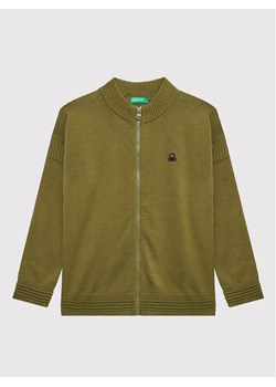 United Colors Of Benetton Sweter 12CDC500A Zielony Regular Fit ze sklepu MODIVO w kategorii Swetry chłopięce - zdjęcie 181074502