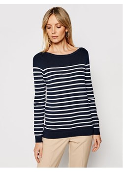 Tommy Hilfiger Sweter Heritage Boat WW0WW22046 Granatowy Regular Fit - id: 0000201663615 - marki Tommy Hilfiger - 181074702 Tommy Hilfiger Sweter Heritage Boat WW0WW22046 Granatowy Regular Fit ze sklepu MODIVO w kategorii Swetry damskie - zdjęcie 181074702