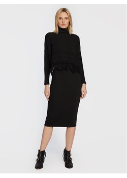 Nissa Komplet sweter i sukienka RZ13527 Czarny Regular Fit ze sklepu MODIVO w kategorii Komplety i garnitury damskie - zdjęcie 181074782