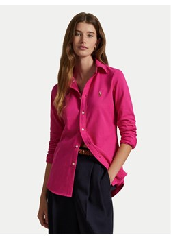 Polo Ralph Lauren Koszula 211924258017 Różowy Slim Fit ze sklepu MODIVO w kategorii Koszule damskie - zdjęcie 181074884