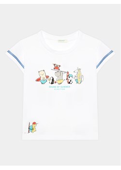 United Colors Of Benetton T-Shirt 3I1XA102Z Biały Regular Fit ze sklepu MODIVO w kategorii T-shirty chłopięce - zdjęcie 181075052