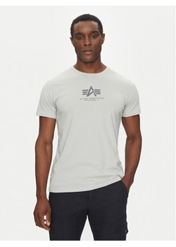 Alpha Industries T-Shirt Basic 118533 Szary Regular Fit ze sklepu MODIVO w kategorii T-shirty męskie - zdjęcie 181075223