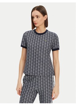 Lacoste T-Shirt TF3244 Granatowy Slim Fit ze sklepu MODIVO w kategorii Bluzki damskie - zdjęcie 181075263