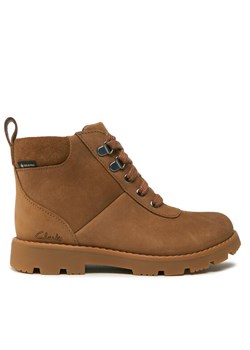 Clarks Trzewiki Heath Go Gtx Gore-Tex 261626797 Brązowy ze sklepu MODIVO w kategorii Buty zimowe dziecięce - zdjęcie 181075264