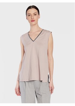 Fabiana Filippi Top JED273W138 Różowy Regular Fit ze sklepu MODIVO w kategorii Bluzki damskie - zdjęcie 181075294