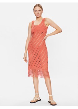 Seafolly Sukienka plażowa Marrakesh 54848-CU Pomarańczowy Slim Fit ze sklepu MODIVO w kategorii Odzież plażowa - zdjęcie 181075332