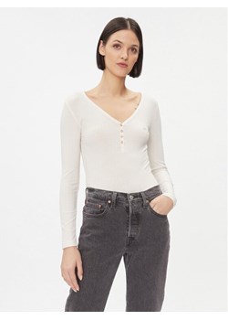 Lee Bluzka 112341571 Beżowy Slim Fit ze sklepu MODIVO w kategorii Bluzki damskie - zdjęcie 181075443