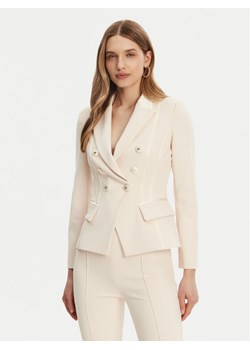 Elisabetta Franchi Marynarka GI-142-51E2-V700 Écru Regular Fit ze sklepu MODIVO w kategorii Marynarki damskie - zdjęcie 181075534