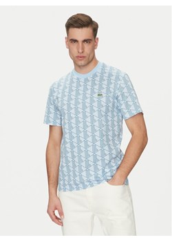 Lacoste T-Shirt TH2831 Błękitny Regular Fit ze sklepu MODIVO w kategorii T-shirty męskie - zdjęcie 181075562