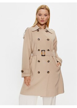 Bruuns Bazaar Trencz Adelena BBW3473 Beżowy Regular Fit ze sklepu MODIVO w kategorii Płaszcze damskie - zdjęcie 181075754