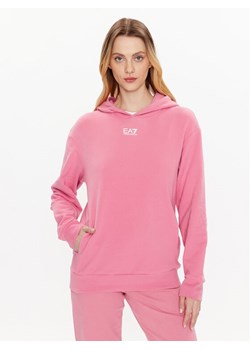 EA7 Emporio Armani Bluza 3RTM09 TJPWZ 1428 Różowy Regular Fit ze sklepu MODIVO w kategorii Bluzy damskie - zdjęcie 181075910