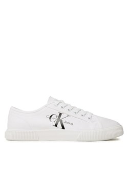 Calvin Klein Jeans Tenisówki Essential Vulcanized 1 YM0YM00306 Biały ze sklepu MODIVO w kategorii Trampki męskie - zdjęcie 181076023