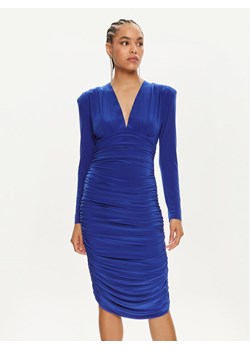 NORMA KAMALI Sukienka koktajlowa KK1243PLD21805 Niebieski Slim Fit ze sklepu MODIVO w kategorii Sukienki - zdjęcie 181076140