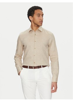 BOSS Koszula H Hank Kent C1 214 50490234 Beżowy Slim Fit ze sklepu MODIVO w kategorii Koszule męskie - zdjęcie 181076173