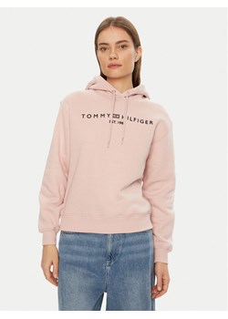 Tommy Hilfiger Bluza Modern WW0WW43598 Różowy Regular Fit ze sklepu MODIVO w kategorii Bluzy damskie - zdjęcie 181076200