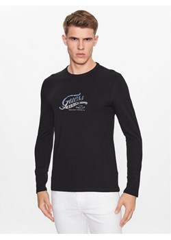 Guess Longsleeve M3YI29 J1314 Czarny Slim Fit ze sklepu MODIVO w kategorii T-shirty męskie - zdjęcie 181076312