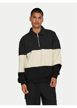 Only & Sons Bluza Byorn 22031400 Czarny Oversize ze sklepu MODIVO w kategorii Bluzy męskie - zdjęcie 181076321