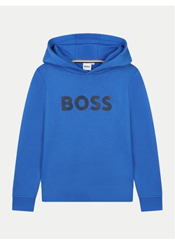 Boss Bluza J51189 S Niebieski Regular Fit ze sklepu MODIVO w kategorii Bluzy chłopięce - zdjęcie 181076522