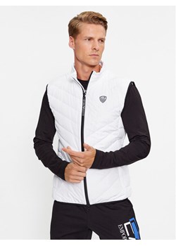 EA7 Emporio Armani Kamizelka 8NPQ02 PNE1Z 1100 Biały Regular Fit ze sklepu MODIVO w kategorii Kamizelki męskie - zdjęcie 181076552