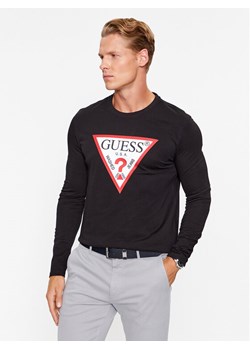 Guess Longsleeve M2YI31 I3Z14 Czarny Regular Fit ze sklepu MODIVO w kategorii T-shirty męskie - zdjęcie 181076612