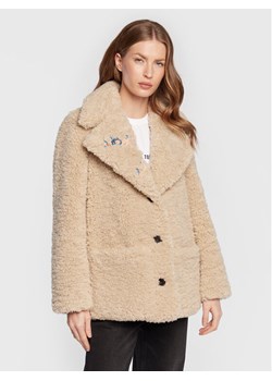 Zadig&Voltaire Kożuch Laure WWCO00180 Beżowy Relaxed Fit ze sklepu MODIVO w kategorii Kożuchy - zdjęcie 181076623