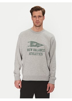 New Balance Bluza MT51929 Szary Regular Fit ze sklepu MODIVO w kategorii Bluzy męskie - zdjęcie 181076741