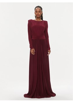 MVP Wardrobe Sukienka wieczorowa Fiori Chiari MVPI3AB111.0XXXXXX Bordowy Long Fit ze sklepu MODIVO w kategorii Sukienki - zdjęcie 181076761