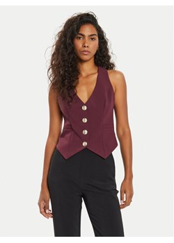 Marciano Guess Kamizelka garniturowa Celia 4BGN04 7046A Bordowy Regular Fit ze sklepu MODIVO w kategorii Kamizelki damskie - zdjęcie 181076802