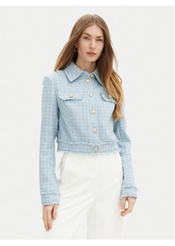 Guess Marynarka W5RN47 WGW82 Błękitny Regular Fit ze sklepu MODIVO w kategorii Marynarki damskie - zdjęcie 181076884