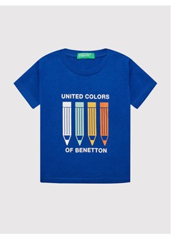 United Colors Of Benetton T-Shirt 3I1XG102N Niebieski Regular Fit ze sklepu MODIVO w kategorii Koszulki niemowlęce - zdjęcie 181076942